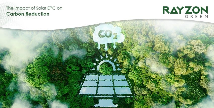 Industrial solar power plant by Rayzon Green, reducing carbon emissions with advanced solar EPC solutions for industries.